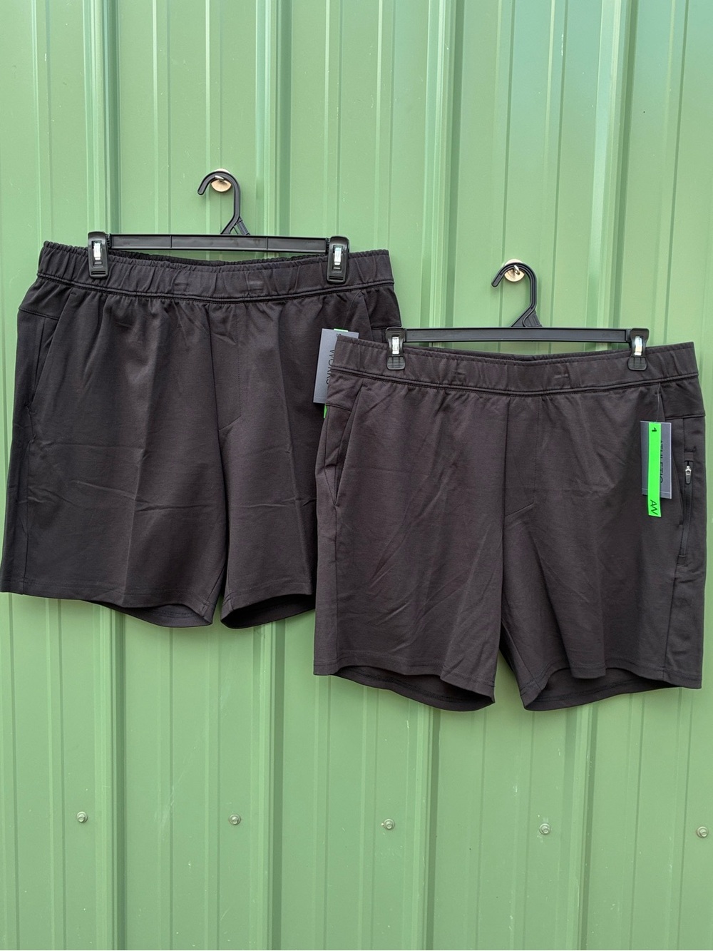 Men’s Ponte Knit Shorts Black 2-Pack Size XL